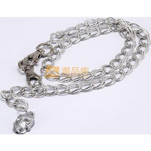 Anime Dangan Ronpa Komaeda Nagito Danganronpa Cosplay Waist Chain Skull Cosplay Costume Pants Accessories Props