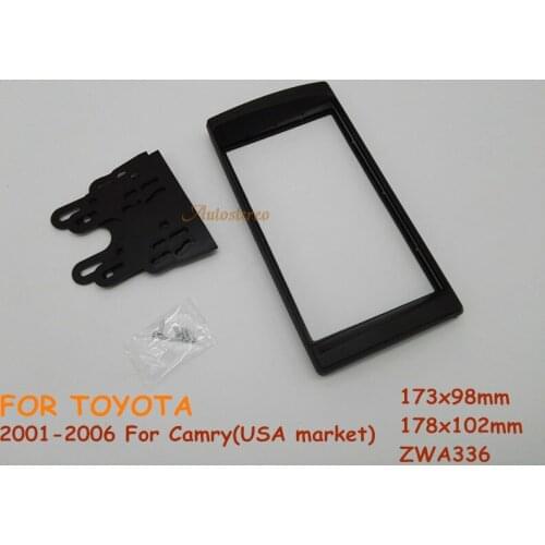 ZWNAV 11-336 2-DIN Car Stereo Radio Fascia Plate Panel Frame Kit For TOYOTA Camry 2001-2006 (USA market)