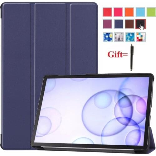 Cover for Samsung Galaxy Tab S6 10.5 2019 Case,Funda Cover Magnet Auto Sleep Weak for SM-T860/T865 Tablet Case +Film+Pen