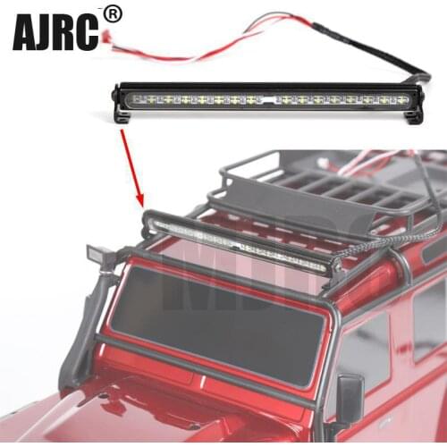 RC Car Parts Trx4 Metal LED Roof Lamp Light Bar for 1/10 RC Crawler Traxxas Trx-4 Trx4 axial 90046 90047 RC4WD Car Accesories
