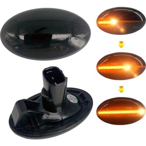 Dynamic Turn Signal Light Sequential Blinker Lamps For Subaru Impreza WRX STI GDA GDB Forester Liberty Led Side Marker