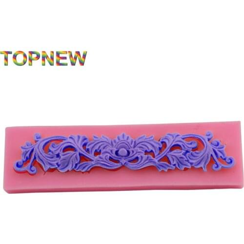 DIY Flowers And Rattan Styling Cute Charm Lace Silicone Mould Sugar Craft Cake Decorating Tools 1966