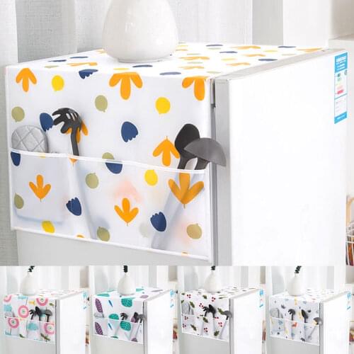 Geometric Washing Machine Cover Fridge Dust Cover Classic Colorful Refrigerator Organizer Microwave Oven Covers Home Textile