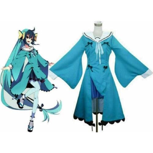 Pocket Monster Pokemon Vaporeon Showers Dress Outfit Game Cosplay Costume