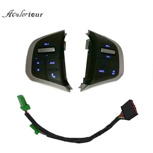 Car Steering Wheel Button Cruise Speed fixed Switch Bluetooth Audio Volume Control Buttons For CHEVROLET Trailblazer 2014 2018