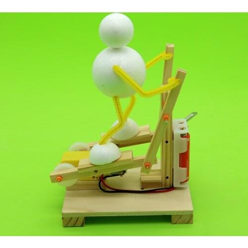 DIY small system electric step elliptical machine kids Educational hands-on assembly model