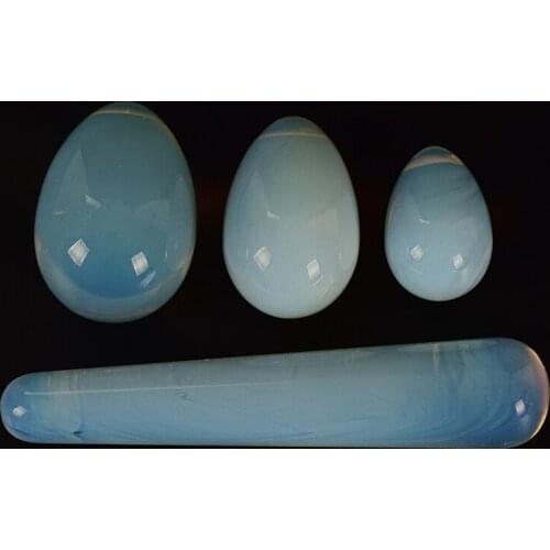 Drill Opalite Yoni Egg set Pleasure Stick Vaginal Magic Ball Crystal Massage Wand Ben Wa Balls for Women Kegel Exerciser
