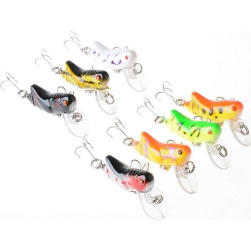 1 Pcs Fly fishing Lure 4.5cm 4.1g Hard Artificial Wobbler Bait Crankbait Grasshopper Insects For Sea Fishing 7 Colors Available