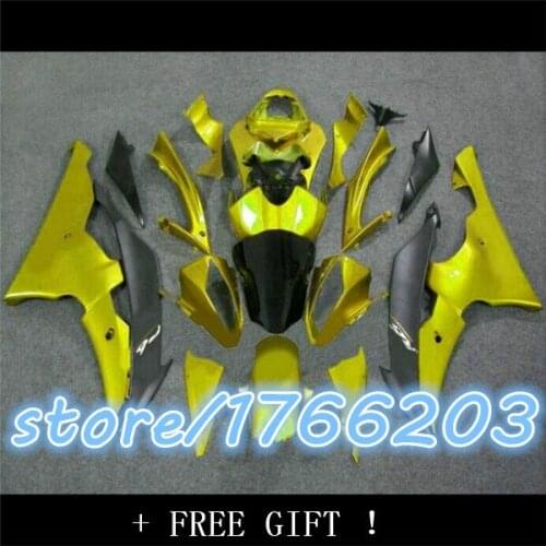 2008 2014 YZF-R6 yellow + black New Bodywork Body Kit Fairing for YZF 600 14 10 09 08 R6 08-11 YZFR6 200 BBF
