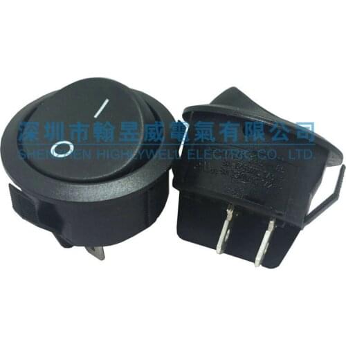 Original new 100% import rocker switch single pole single throw installation hole 27MM R13-245A single way ON-OFF 8A