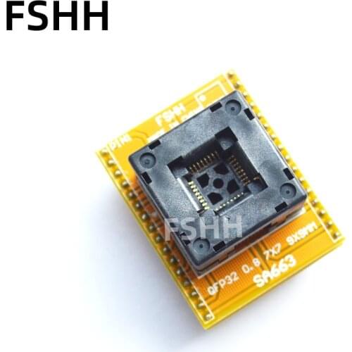 Press SA663 adapter QFP32 to DIP32 programmer adapter TQFP32 LQFP32 test socket 0.8mm