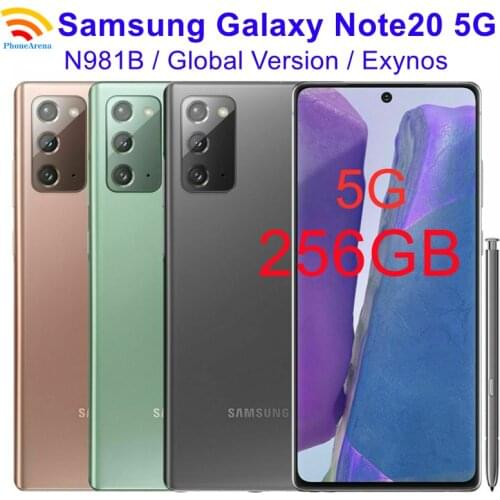 Samsung Galaxy Note20 5G N981B Dual Sim 90% New Global Version 6.7" 128GB ROM 8GB RAM NFC 12+12+64MP Original Cell Phone
