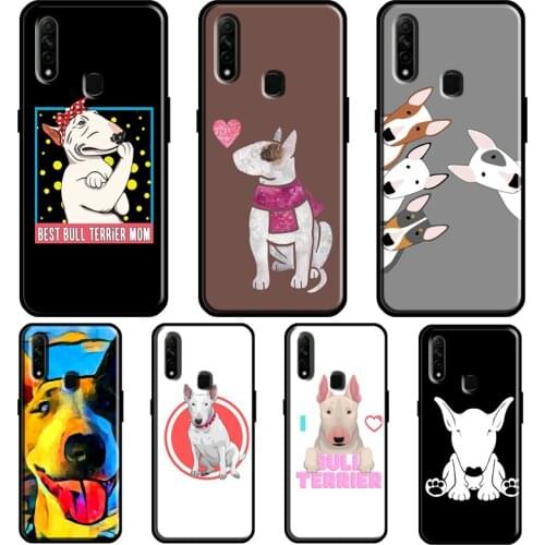 Bull Terrier Dog Puppies For OPPO Find X3 Pro A5 A9 A53 A31 2020 A1K A3S A5S A15 A52 A72 A83 A91 F5 Reno 2 Z Case
