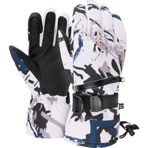 Thermal Fingers Touch Screen Ski Gloves Men Women Winter Fleece Waterproof Warm Snowboard Snow Gloves for Skiing Riding