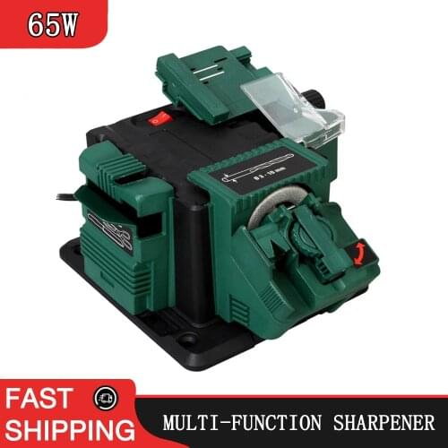 65W Multifunctional Electric Knife Sharpener Household Kitchen Knife Scissors Multifunctional Grinding Wheel Sharpener Tool