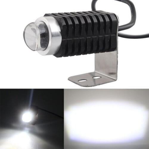 Universal Motorcycle Black C2 Light Cat Eye Lens LED Light Driving Fog Light Car Boat Work Lamp 5W moto bike