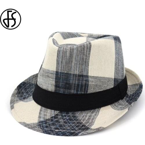 FS 2019 Fashion Summer Sun Hats Women Men Classic Gangster Cap Wide Brim Fedoras Hat Vintage Church With Ribbon Sombrero Mujer