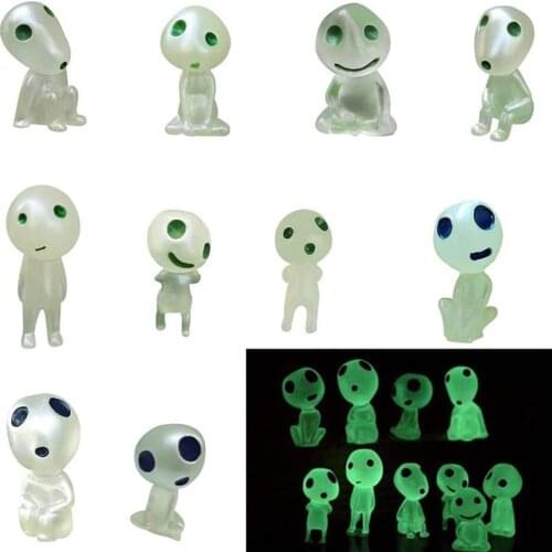 10PCS Tree Elves Figurine Waterproof Luminous Tree Elves Doll Ornaments Fairy Garden Accessories Decor For Garden Terrace