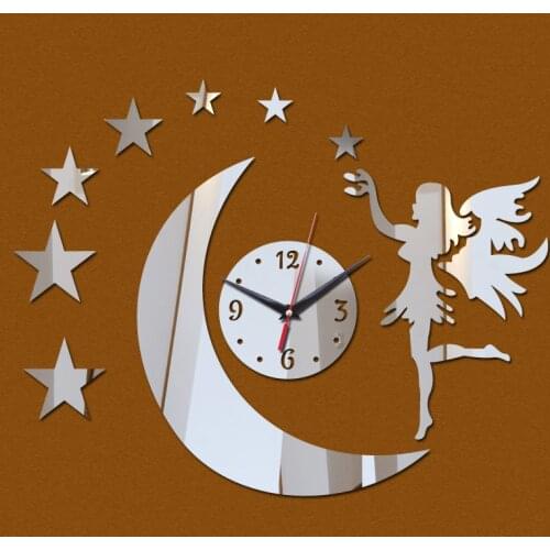 New large acrylic wall clock 3d Quartz mirror art home decoration diy watch stickers relogios de parede