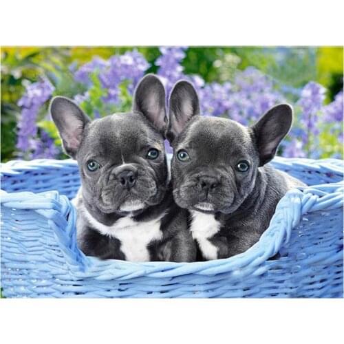 Diamond painting pitbull dog mosaic art embroidery stitch bulldogs rhinestone picture puzzle drawing wall decor craft diy toys