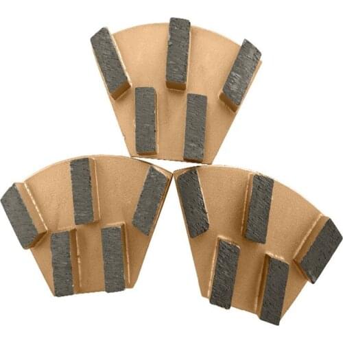 Cassani Diamond Metal Grinding Pads Cassani Grinding Block With Five Segments For Concrete Floor and Stone 12PCS Free Shipping