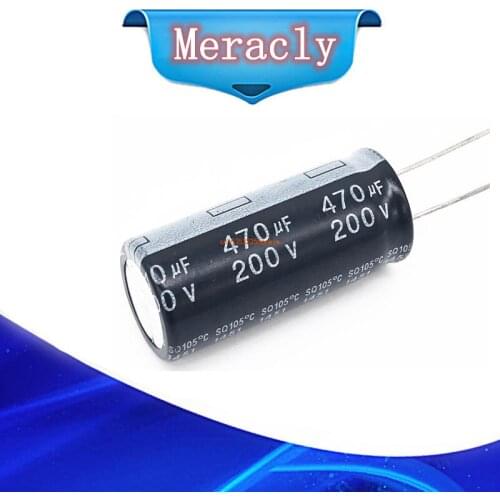 6~10pcs/lot 200v 470UF 200v 470UF aluminum electrolytic capacitor size 18*40 20
