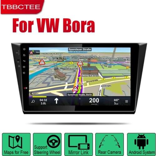 TBBCTEE Android Car GPS Navi for Volkswagen VW Bora 2016~2019 player Navigation WiFi Bluetooth Mulitmedia system audio stereo