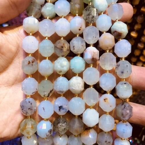 Wholesale Natural Chrysoprase Beads,Hand Cutting Gem Beads 10mm Faceted Gem Stone Loose Beads for jewelry,1string 15.5"