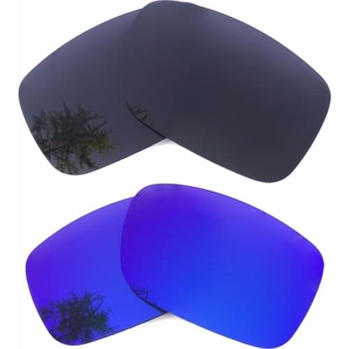 Black & Purple Mirrored Polarized Replacement Lenses for Crankcase Frame 100% UVA & UVB