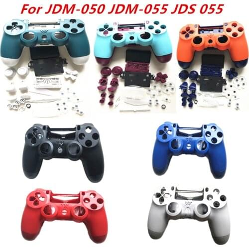 For PS4 JDS 055 JDM-050 JDM-055 Mod Kit DIY Repair Sets Game Controller Full Housing Case Shell Buttons Replacement DIY Cover