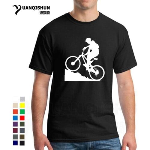 Summer Hot Fashion Mens T Shirt Mountain Biking Printing O-neck Tee 16 Colors 100% Cotton Tshirt Camisetas Hip-hop Casual Tops