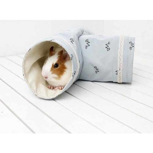 Nest Bed 3 Holes Pet Products Polyester Small Animals Tunnel Toy for Hamster accessories клетка для хомяка