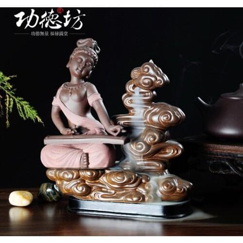Ceramic back flying ch ' Fragrant incense cone incense Tower sent the finest sandalwood incense burner sale