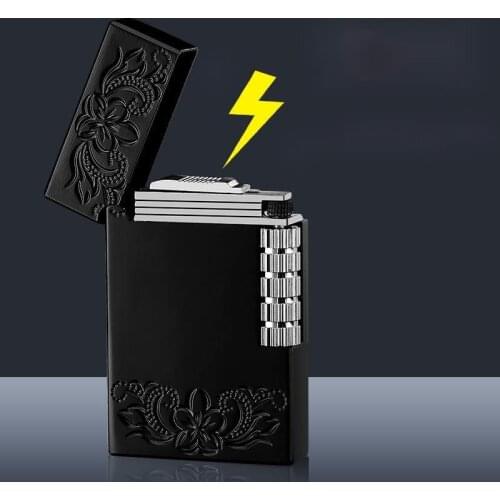 Classic Side Wheel Portable Butane Gas Lighter Gadgets For Men Cigarette Accessories