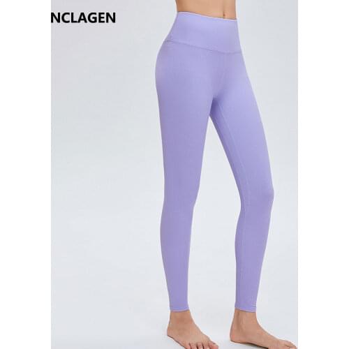 NCLAGEN Yoga Pants Squat Proof Leggings Sport Women Fitness High Waist GYM Tights Butt Lift Tummy Control Elastic GYM Capris