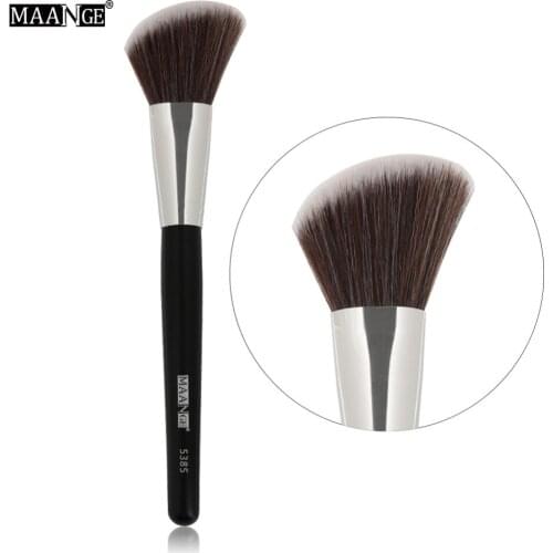 MAANGE 1Pcs Big Angled Top Loose Powder Makeup Brush Foundation Contour Blusher Face Cheek Cosmetic Beauty Make Up Brush Tool
