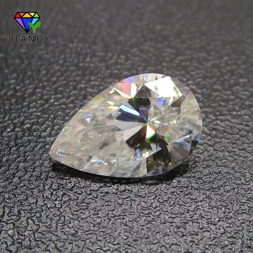 Moissanit e Stone Free Shipping 1.5x3~10x14mm Pear Cut Loose IJ GH DF Color White Sic Moissanites Material Gems