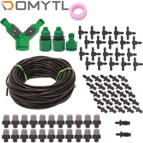 Home Gardening 20M Set Sprinkler Timing Drip Irrigation Diy Lazy Flower Watering Device Cooling Spray Head Tools