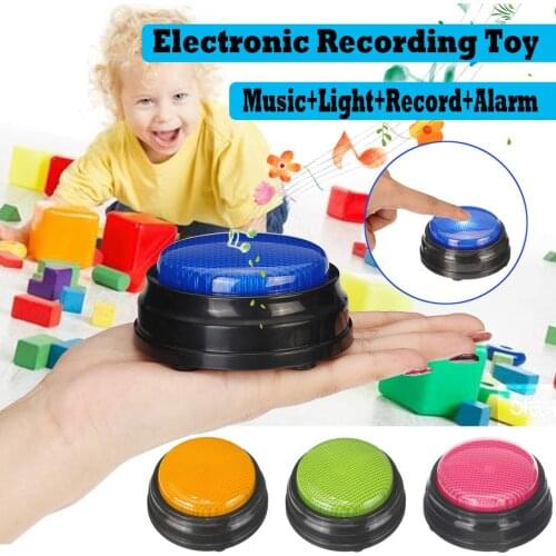Press recording button buzzer sound button can record sound or music Kids Children Toy Gifts