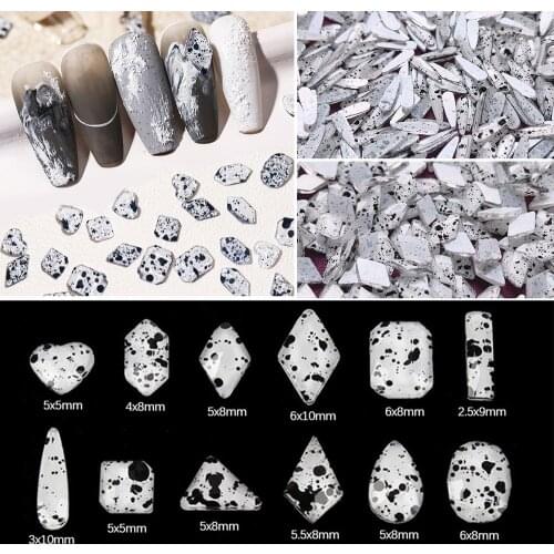 New Eggshell Texture Cryatal Nail Art Rhinestones Flatback Strass Shiny Glass Nail Stones Gems For 3D Nails DIY Manicure Decora