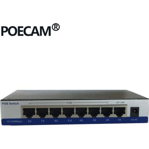 Switch 8 Port Passive PoE Injector 12V 24V 48V Supply AP IP Camera LED Screen Wireless Phone 45/+ 78/- Smart city Net Power