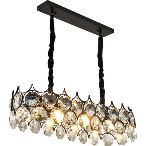 Postmodern light luxury restaurant bar chandelier simple luxury living room crystal lamp