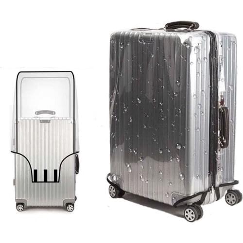 Transparent PVC Luggage Cover Waterproof Trolley Suitcase Dust Cover Dustproof Travel Accessories