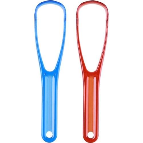 Tongue Scraper Stainless Steel Oral Tongue Cleaner Brush Fresh Breath Cleaning Coated Tongue Toothbrush Oral Hygiene Care Tools