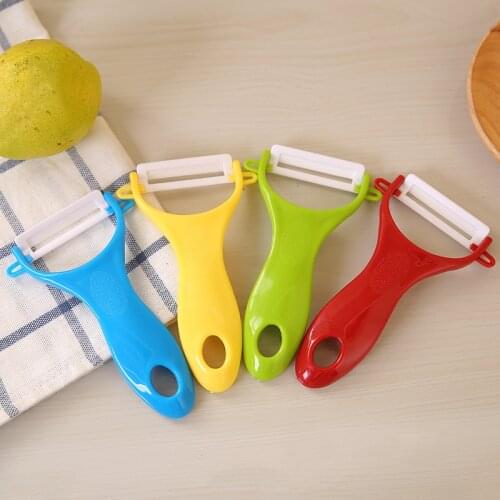 4 Colours Planer Household Kitchen Multi-function Apple Scraping Fruit Paring Ceramic Zesters Knife Potato Peeler