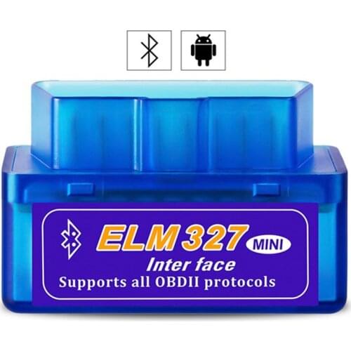 Super Mini ELM327 Bluetooth Interface V2.1 OBD2 II Auto Diagnostic Tool ELM 327 Work ON Android Torque/PC