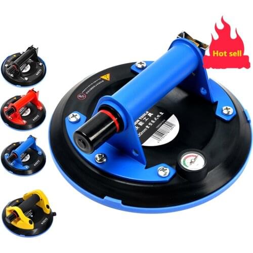 6 and 8 Inch Vacuum Suction Cup with Copper Handle Heavy Duty Lifter for Granite Tile Glass Manual Lifting Handling Tool