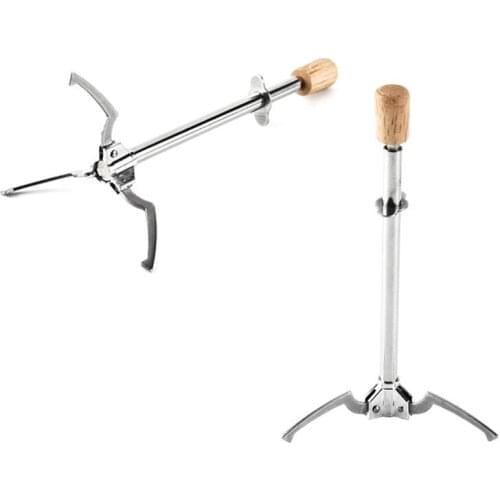 1pc Stainless Steel Multifunctional Ice Clip Clap Food Tong Triangle Shape Design Multifunctional Triangle Grab Food Ice Holder