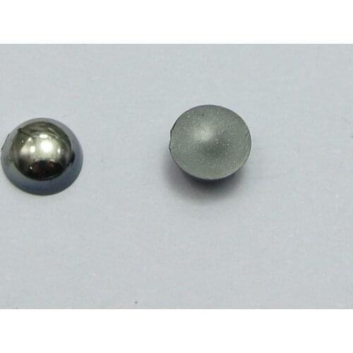 1000 Metallic Gunblack Flatback Round Tiny Half Pearl 4mm Nail Art Craft