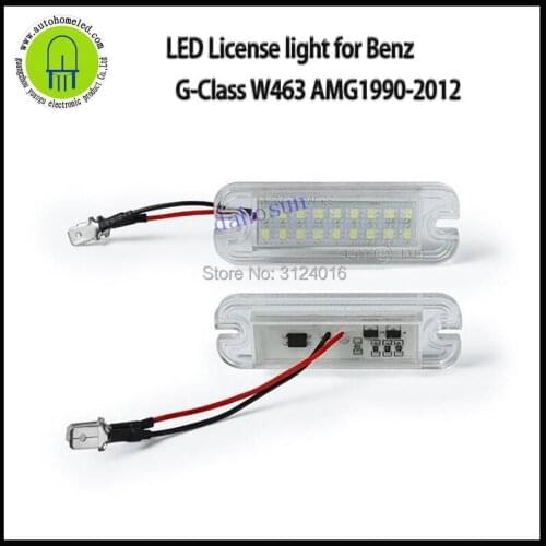 2PCS x dahosun led License light for Benz G-Class W463 AMG 1990-2012 Car Number Plate Light